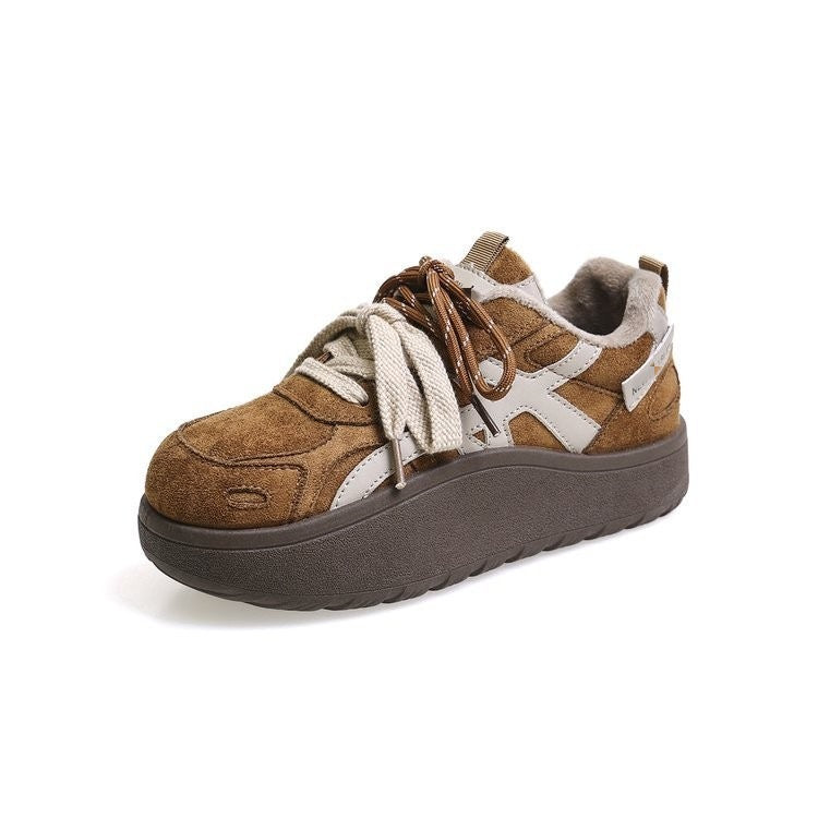 Damen Sneaker Warm Innenfutter Elastisch Sneakers Frauen
