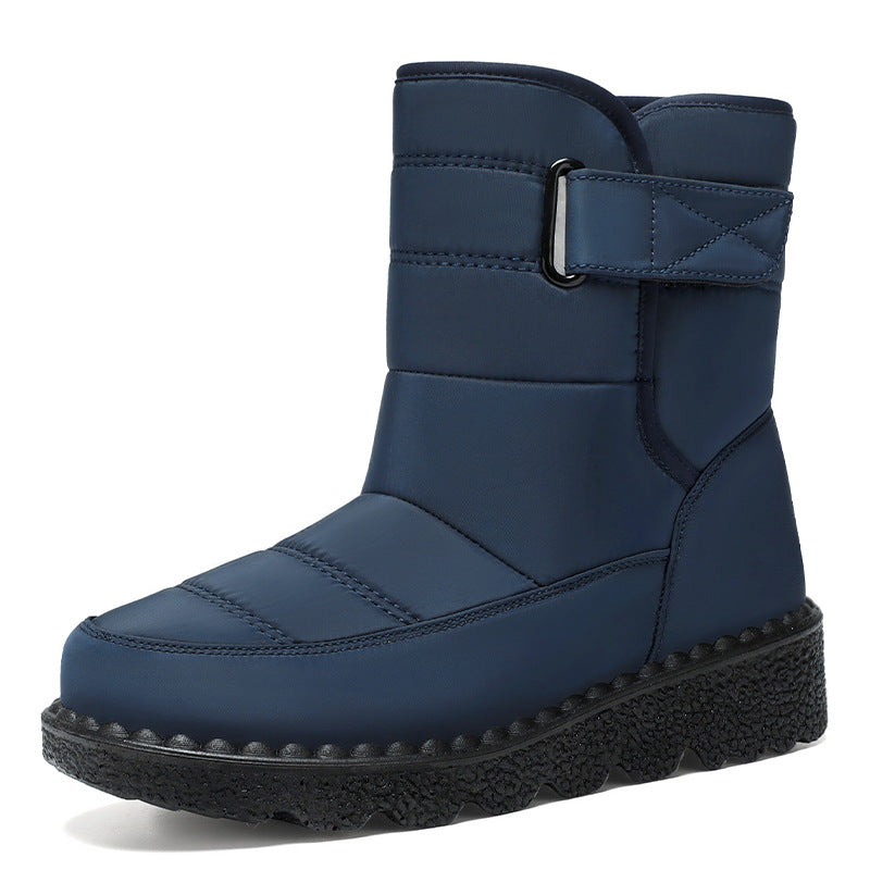 Damen Winterstiefel Isoliert Warm mit Klettverschluss