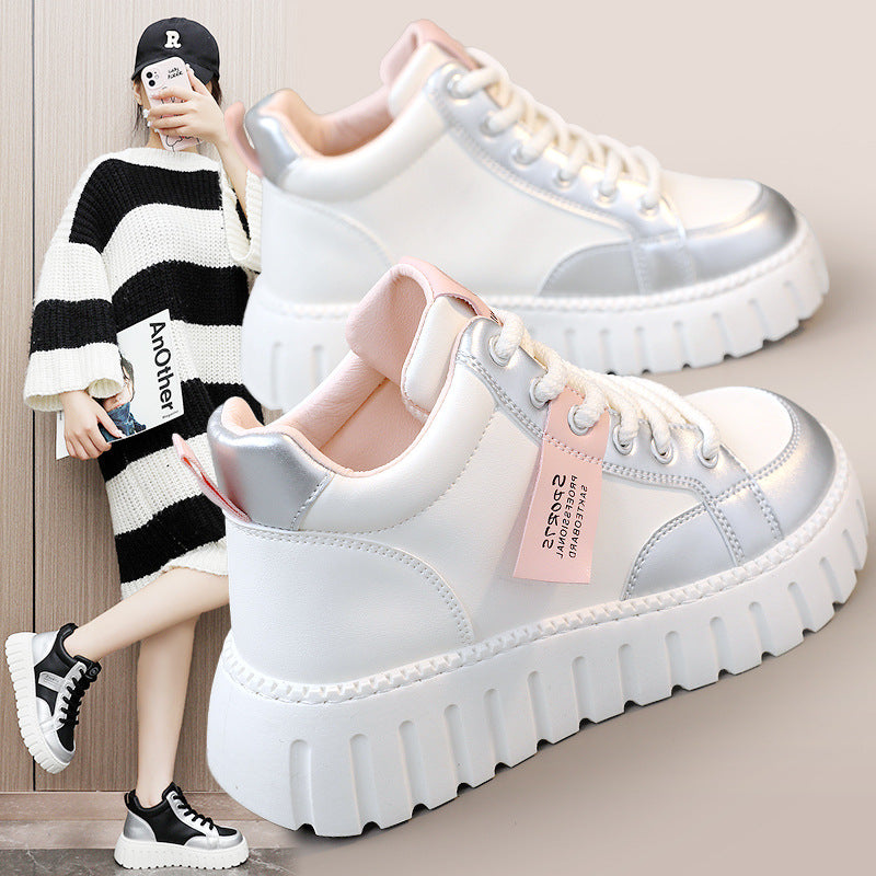 Damen Sneaker High-Top Sportlich Robust - BerlinGlamour