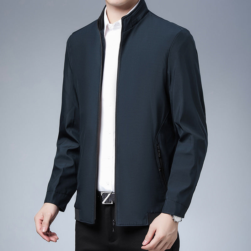 Herren Outdoor Jacke Sportlich Wasserdicht Mit Reißverschlusstaschen