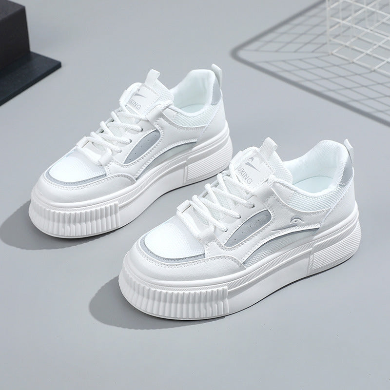 Damen Plateausneaker Modisch atmungsaktiv mit Weichem Innenleben