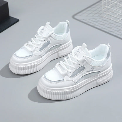 Damen Plateausneaker Modisch atmungsaktiv mit Weichem Innenleben