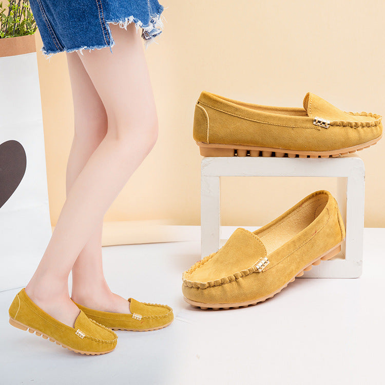 Damen Mokassin Slipper Bequem Flexible Sohle Modern