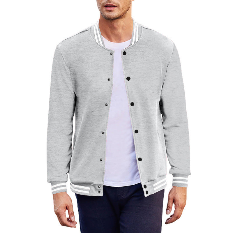 Herren Sportjacke Modern Kontrast Bündchen