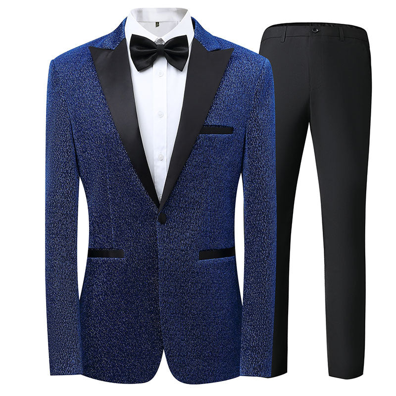 Maßgeschneiderter Herren Smokingsanzug Elegant Schwarz
