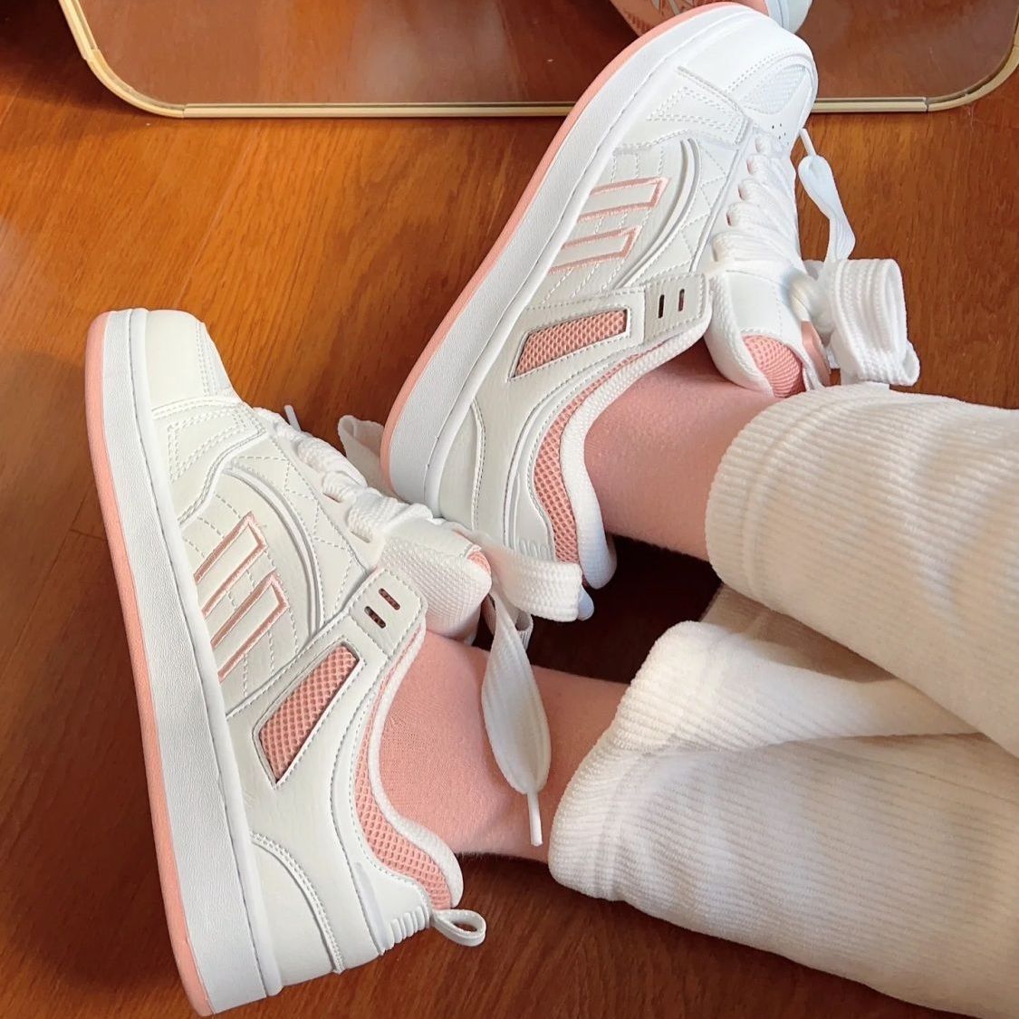 Damen Sneaker Sportlich Bequem Lässig