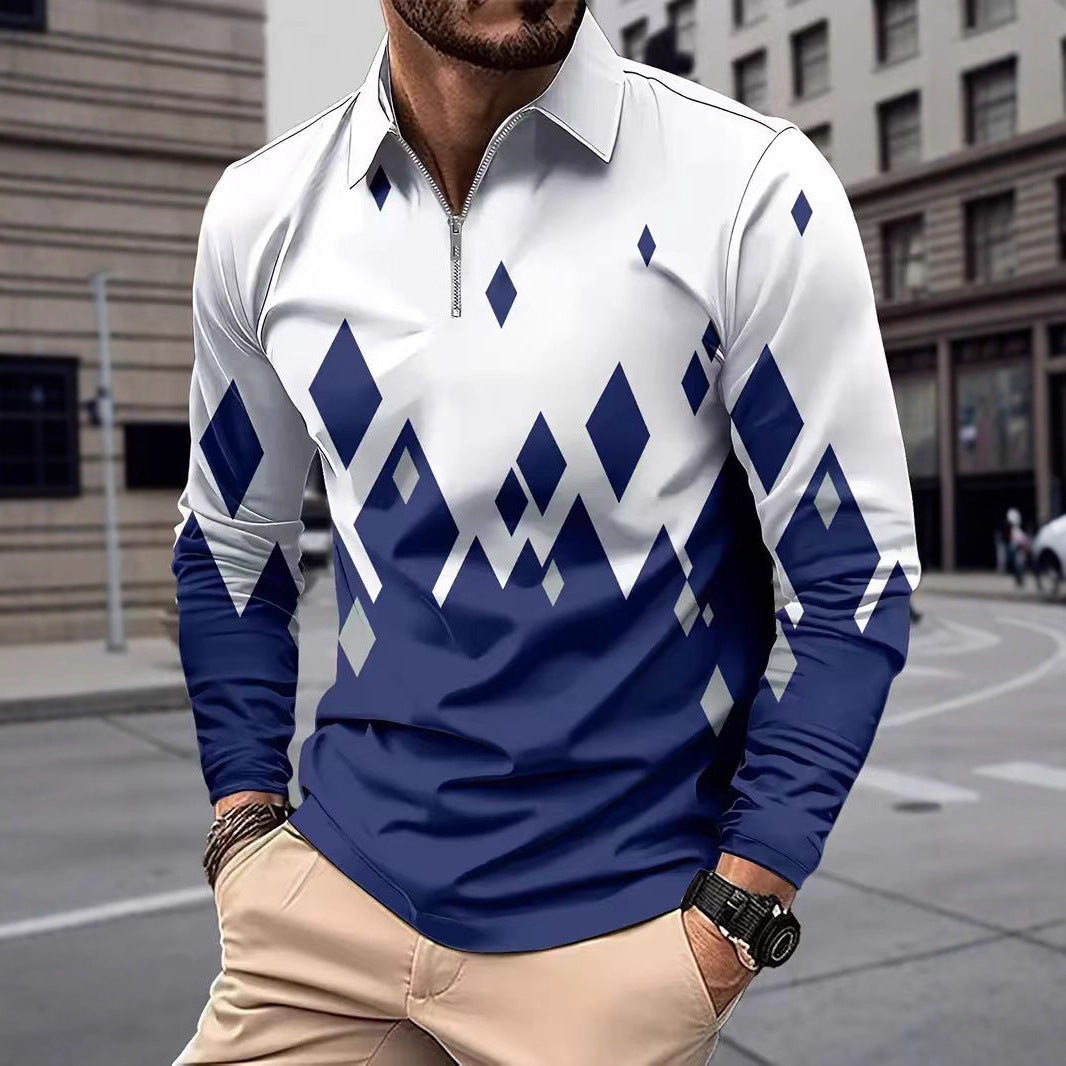 Herren Langarmshirt Modern Grafik Berlin Stadtstyle