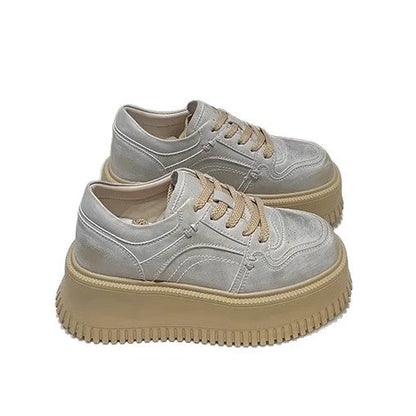 Damen Plateau Sneaker Bequem Dämpfend Mode