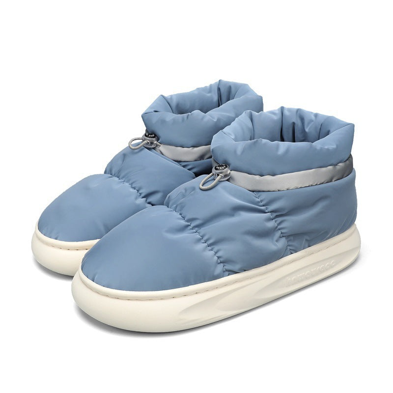 Damen Halbstiefel Winterfest Atmungsaktiv Warm