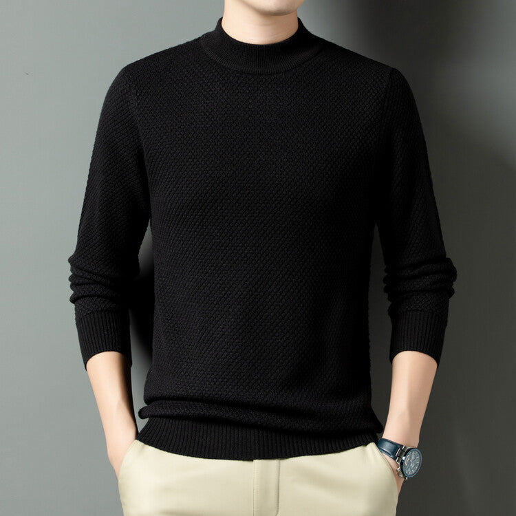 Herren Pullover Modern Strukturiert Elegant