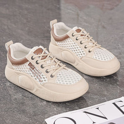 Damen Sneaker Atmungsaktiv Mesh Laufschuhe Sportlich