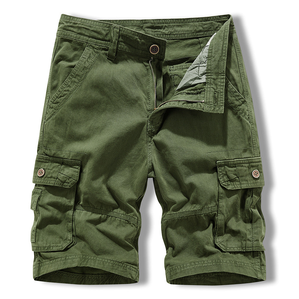 Herren Cargo Shorts Bequem Funktionale Taschen Freizeit - BerlinGlamour