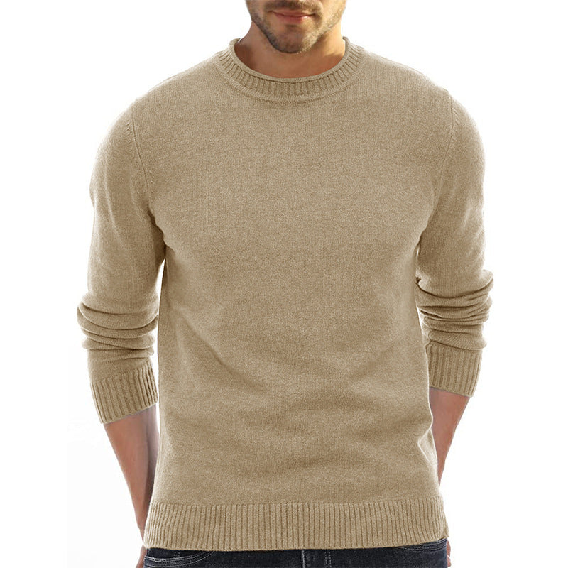 Herren Pullover Rundhals aus Baumwolle Weich Bequem - BerlinGlamour