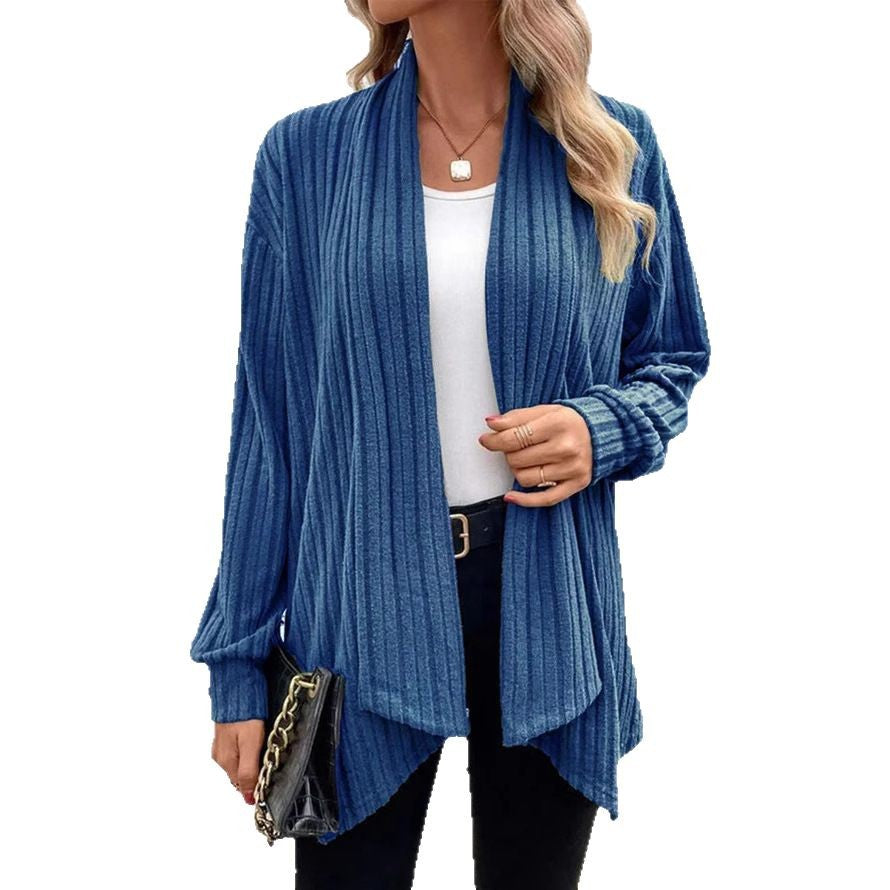 Damen Strickjacke Offener Schnitt Moderne Gesamtlook