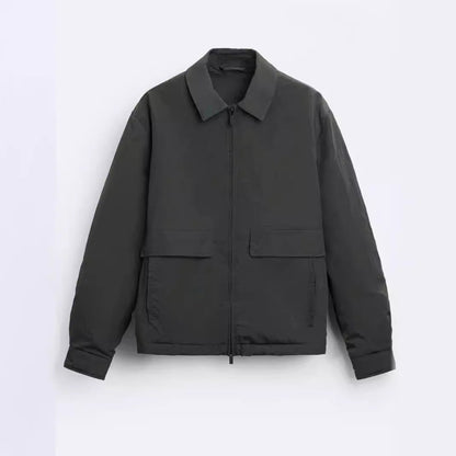 Herren Jacke Lässig Modern mit Taschen
