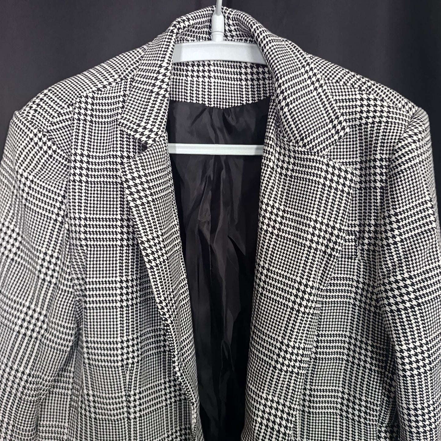 Herren Blazer Eleganter Baumwoll Blazer Hahnentritt Muster