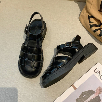 Damen Sandalen Modern geschlossene Riemen Komfort Schuhe