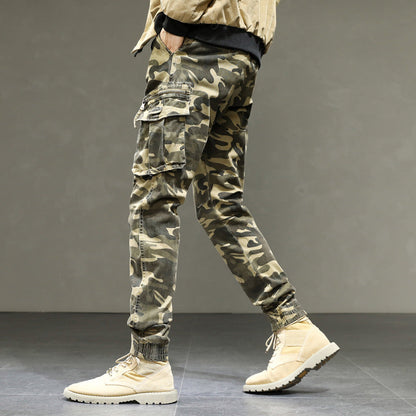 Herren Cargohose Bequem Elastisch Mit Taschen