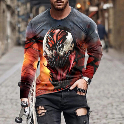 Herren T-Shirt Langarm Venom Design Berlin Style