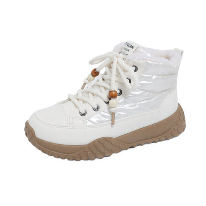 Damen Winter Sneaker High-Top Fleece Warm Isoliert