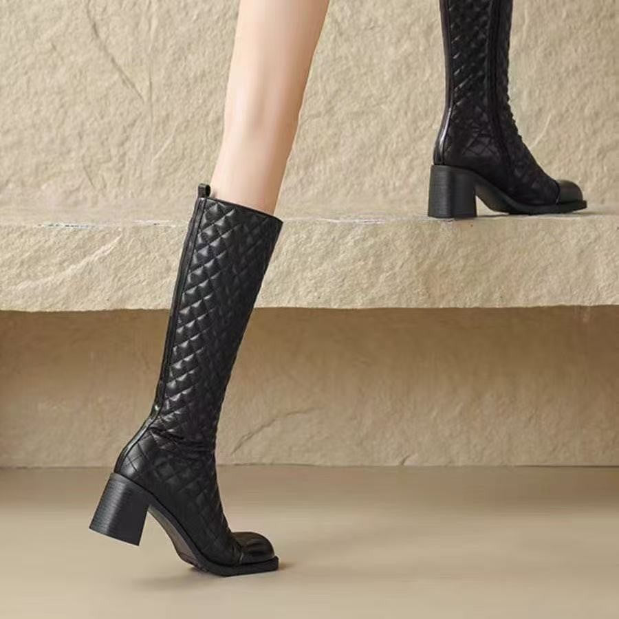 Damen Stiefeletten Elegant Steppmuster Schuhe Frauen