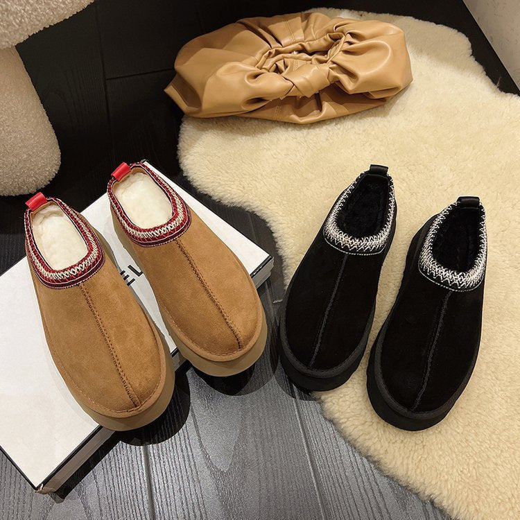 Damen Slipper Weich Bequem Elastisch Warm