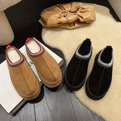Damen Slipper Weich Bequem Elastisch Warm