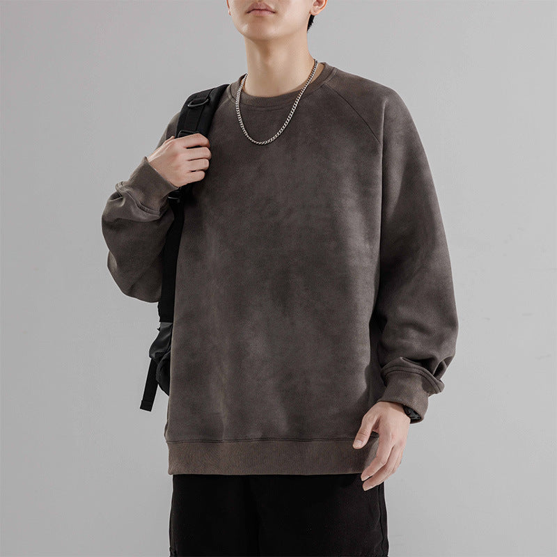 Herren Sweatshirt Lässig Raglan Ärmel Bequem