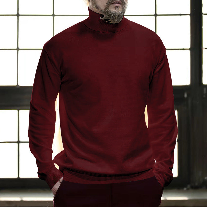 Herren Rollkragenpullover atmungsaktiv Baumwolle Komfort - BerlinGlamour