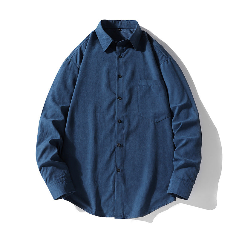 Herren Hemdbluse Robustes Baumwollhemd Lässig Modern