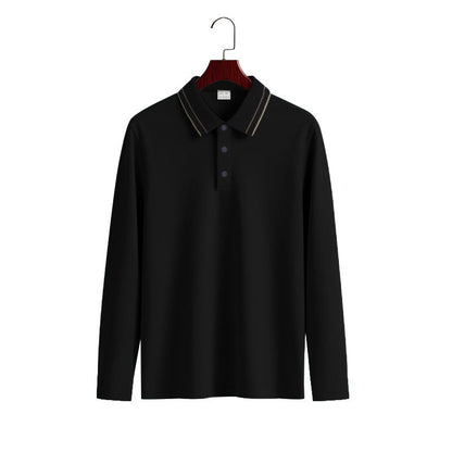 Herren Poloshirt Langarm Weich Baumwolle Berlin