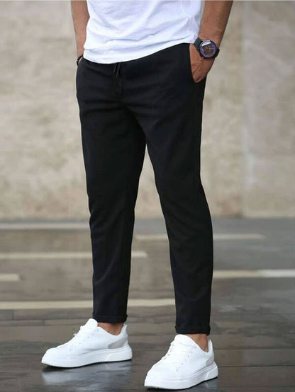Herren Chino-Hose Elastisch Bequem Slim Fit