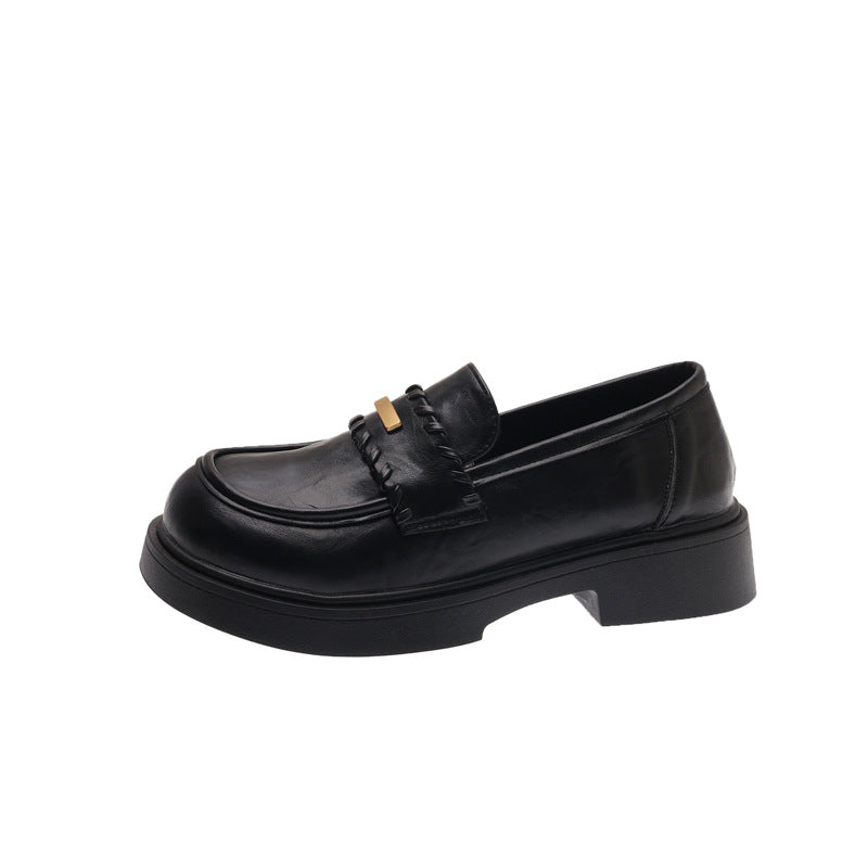 Damen Loafers Bequem Modern Riemen Schuhe