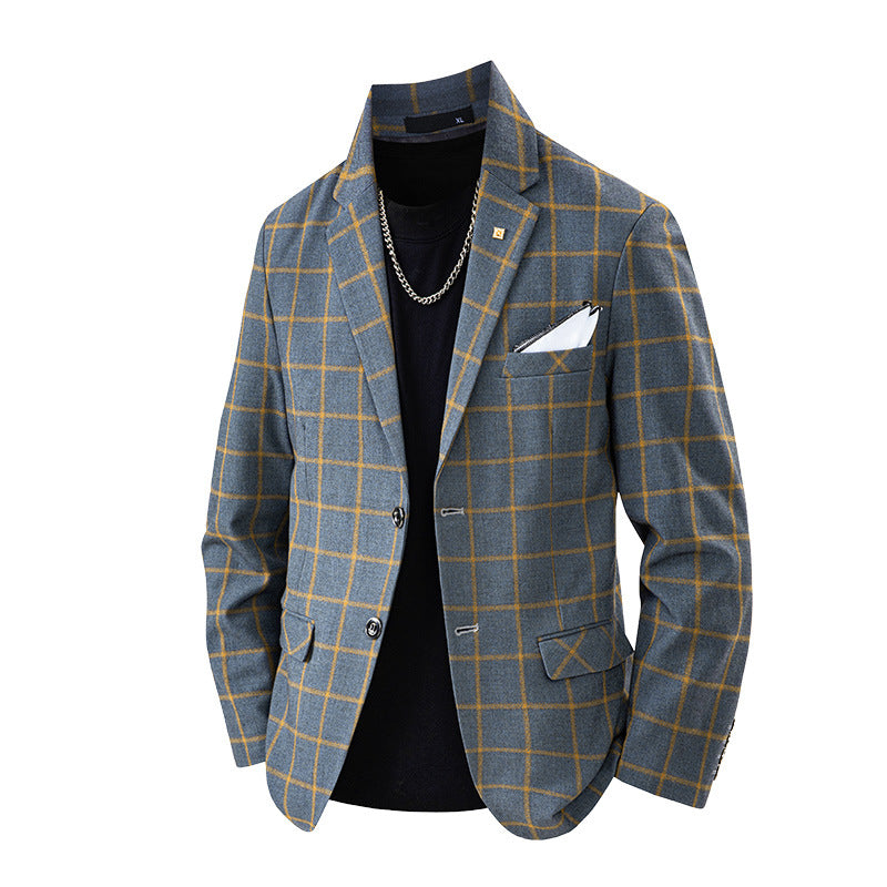 Eleganter Herren Blazer Kariert Modern Slim Fit - BerlinGlamour