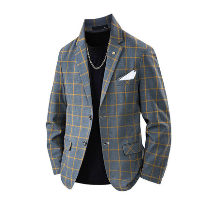 Eleganter Herren Blazer Kariert Modern Slim Fit - BerlinGlamour