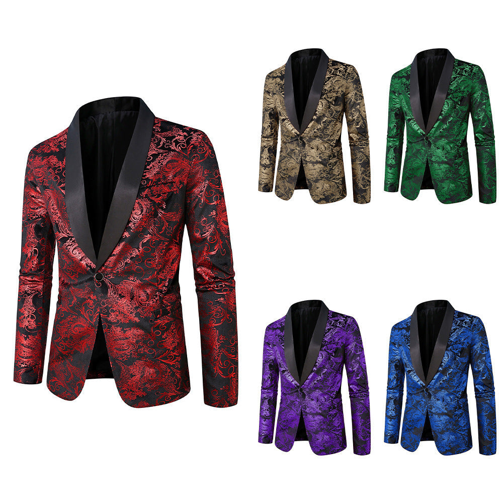 Herren Blazer Elegant Pailletten Muster Modern - BerlinGlamour