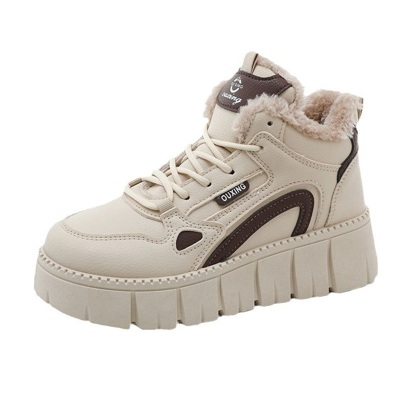 Damen Sneaker Warm High-Top Rutschfest Winter