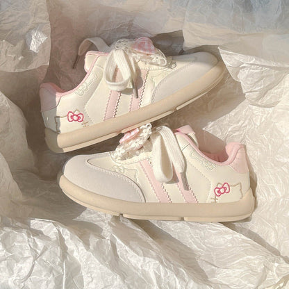 Damen Sneaker atmungsaktiv mit Schleifen Damen Sportschuhe Mode