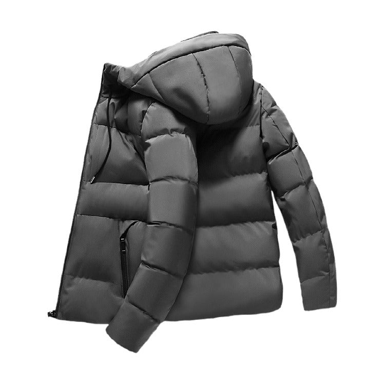 Herren Steppjacke Isoliert mit Kapuze Warm