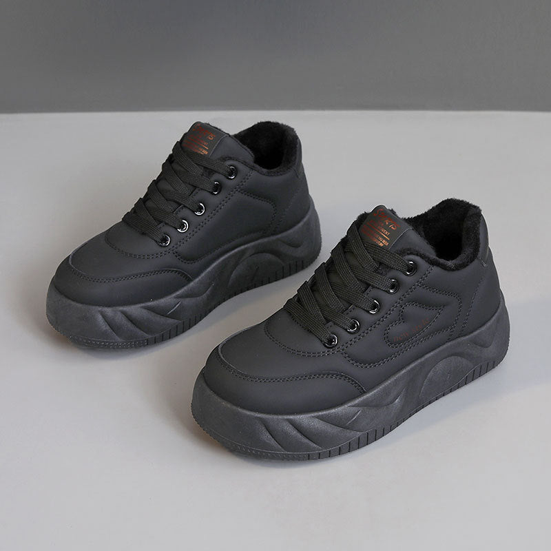 Damen Sneaker Sportlich Flauschig Warm