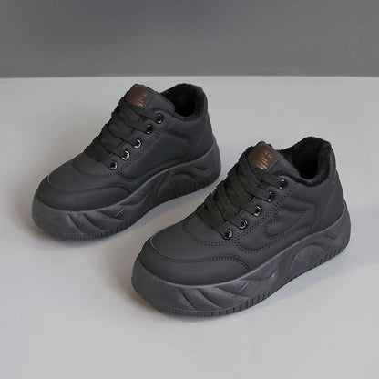 Damen Sneaker Sportlich Flauschig Warm