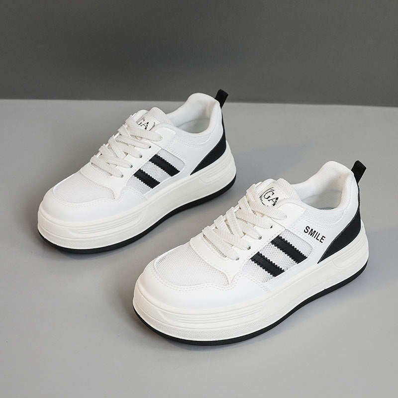 Damen Plateausneaker Atmungsaktiv Mesh Trendy