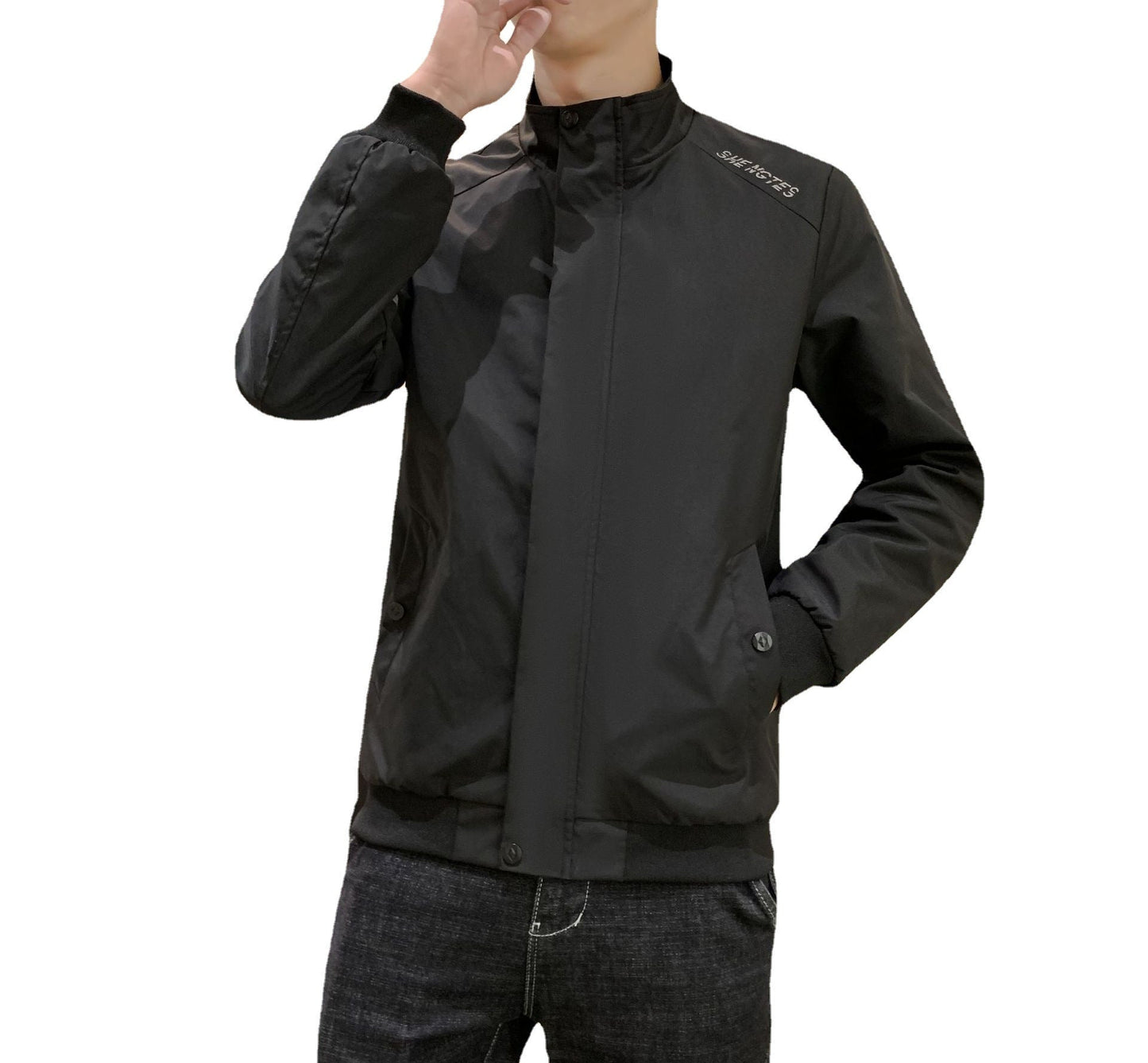 Herren Sportjacke Übergangsmodell Funktionell Wasserabweisend