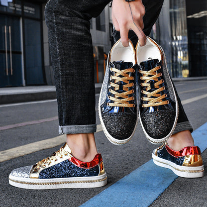 Damen Sneaker Glitzernd Hochwertig Mode Schuhe