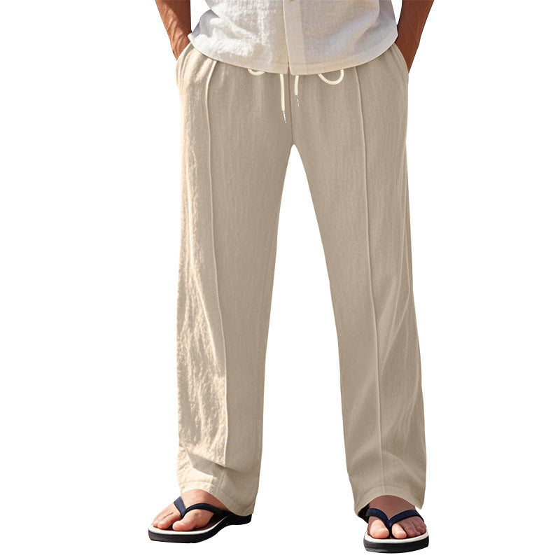 Herren luftige Strandhose mit elastischem Bund und praktischen Seitentaschen.