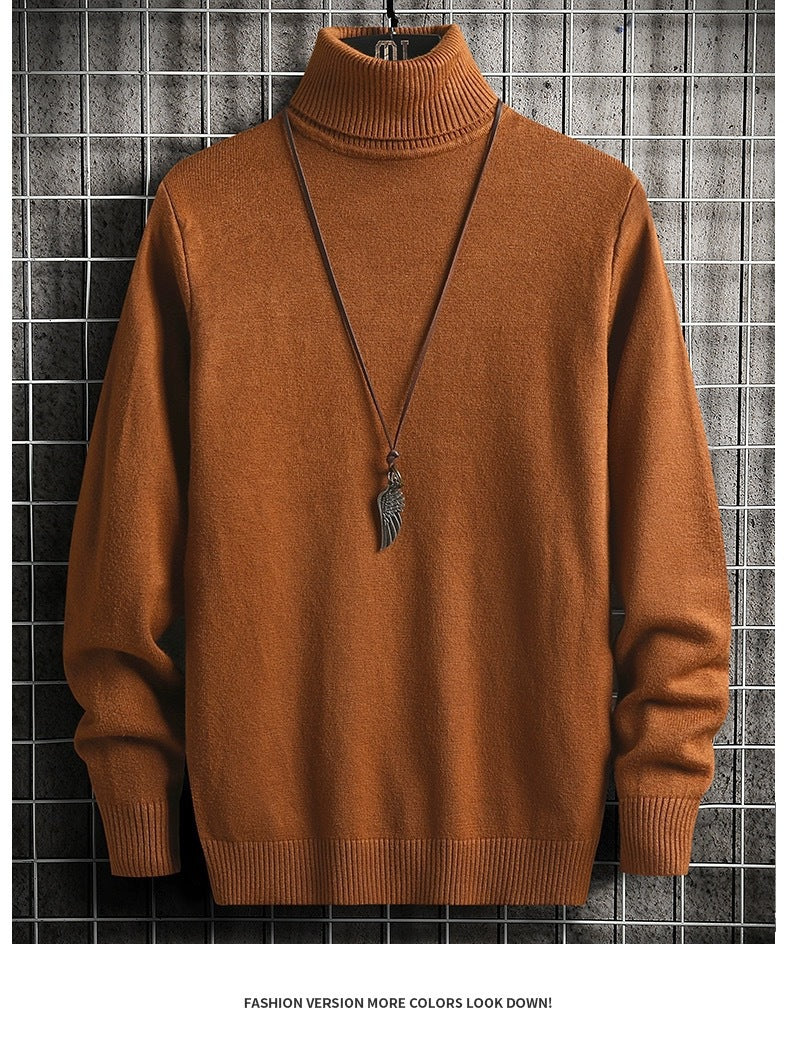 Herren Rollkragenpullover Bequem Warm Modern
