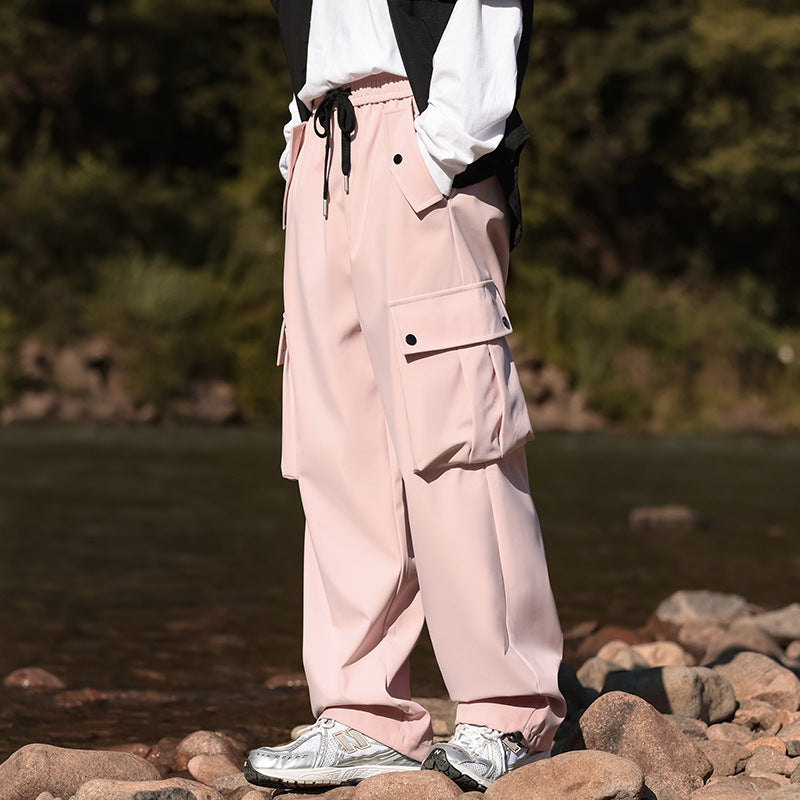 Herren Damen Cargo Hose Bequem Vieltaschig Lässig