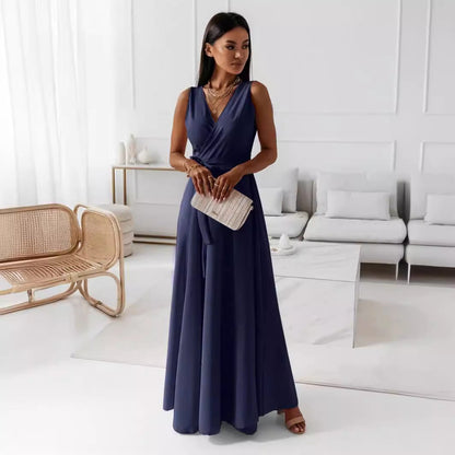 Elegantes Minikleid Damen Wickelkleid V-Ausschnitt