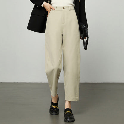 Damen Stoffhose Gerippt Culotte Bequem