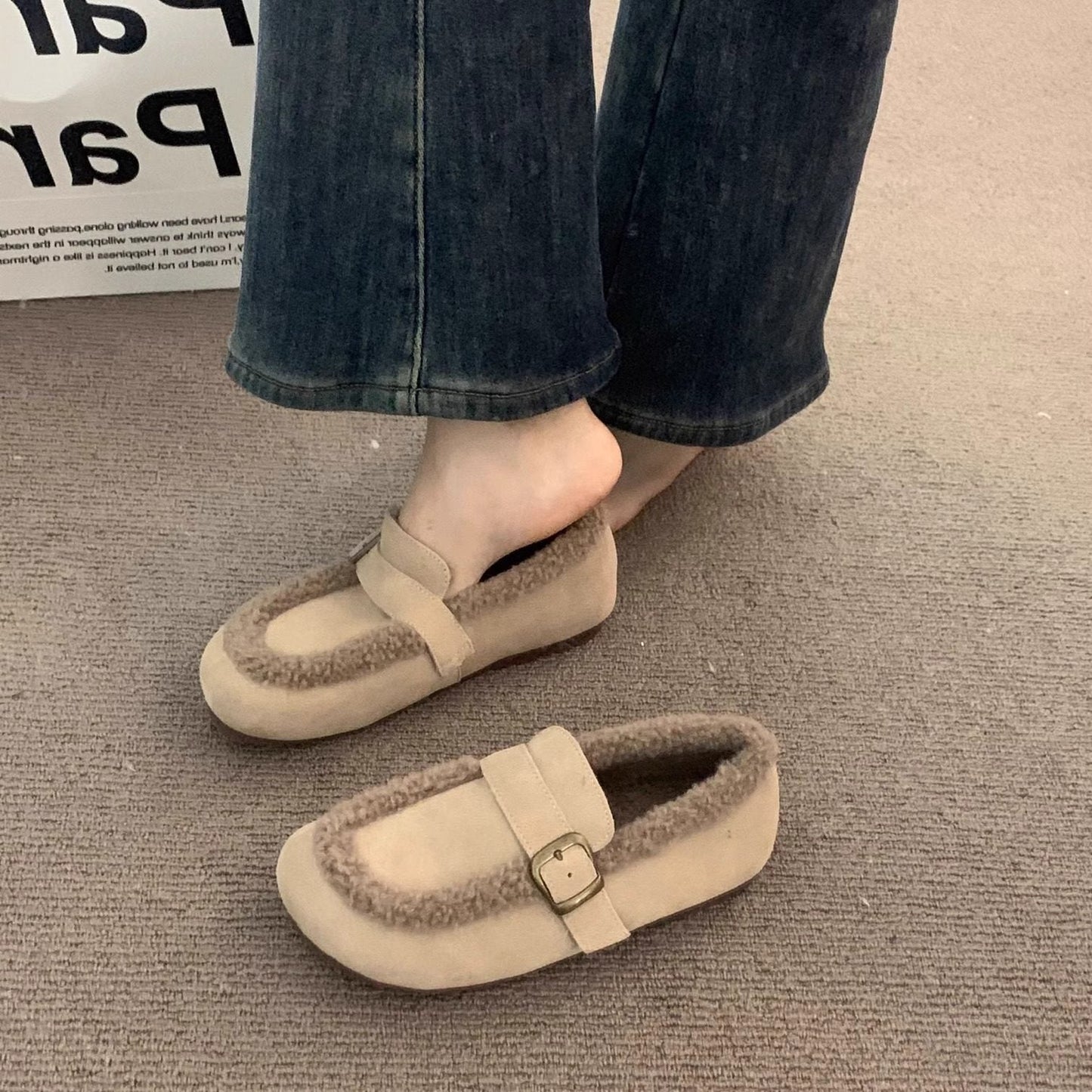 Damen Hausschuhe Weich Plüsch Warme Winterhauschuhe